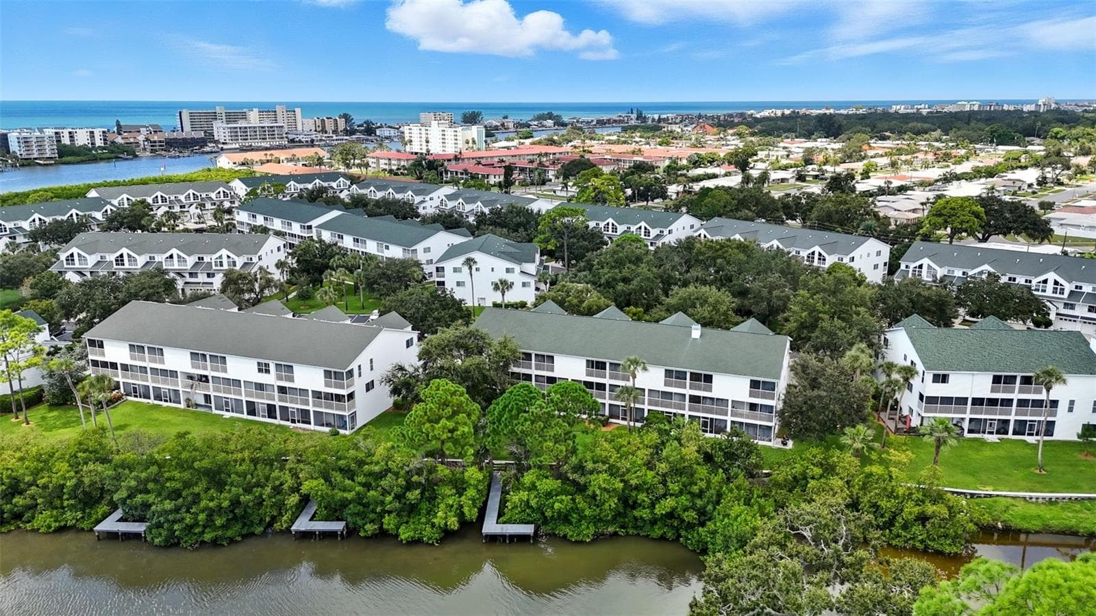 Aerial view toward Indian Rocks Beach and the Gulf - 14879 SEMINOLE TRL, SEMINOLE