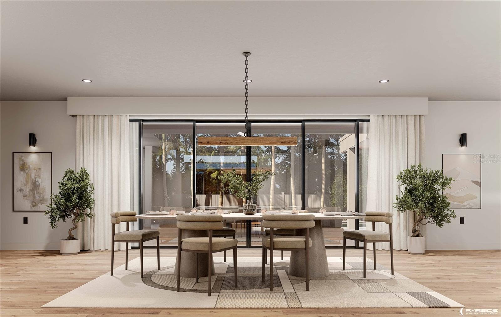 Dining Room - Virtually Staged - 1759 WALDEMERE ST, SARASOTA