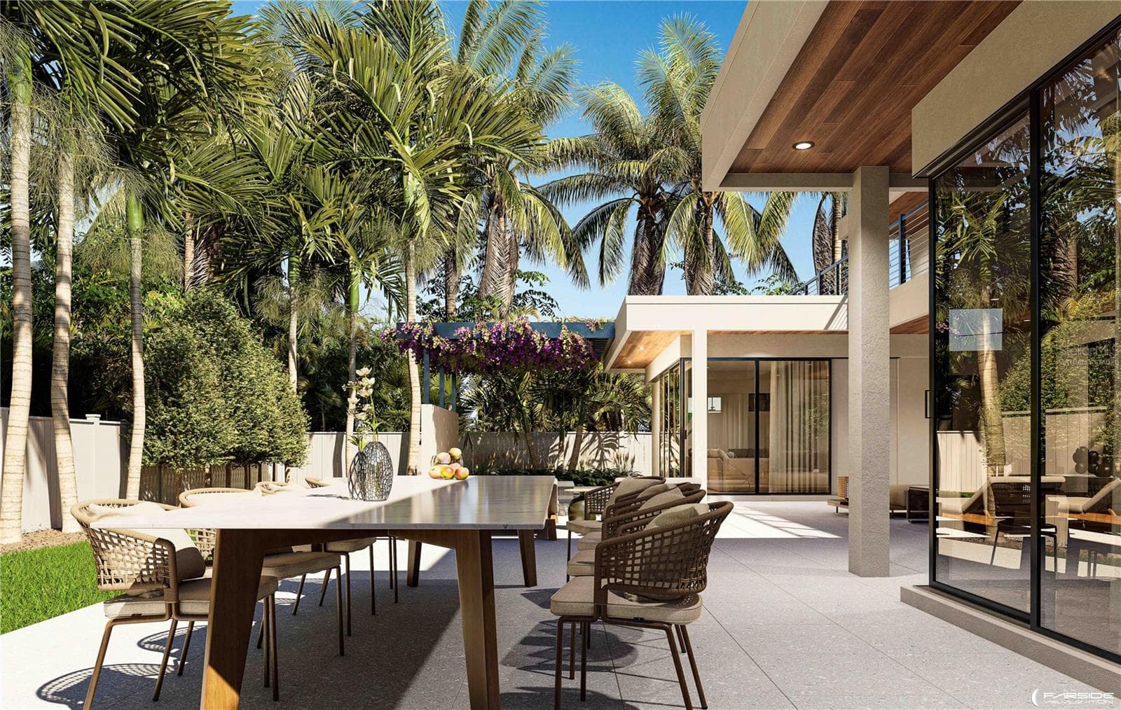 Expansive outdoor living area - virtually staged - 1759 WALDEMERE ST, SARASOTA