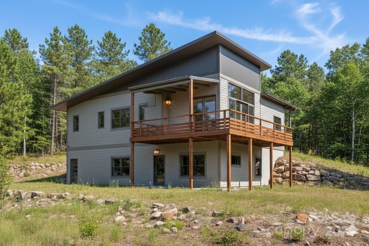 Back exterior rendering - Asheville
