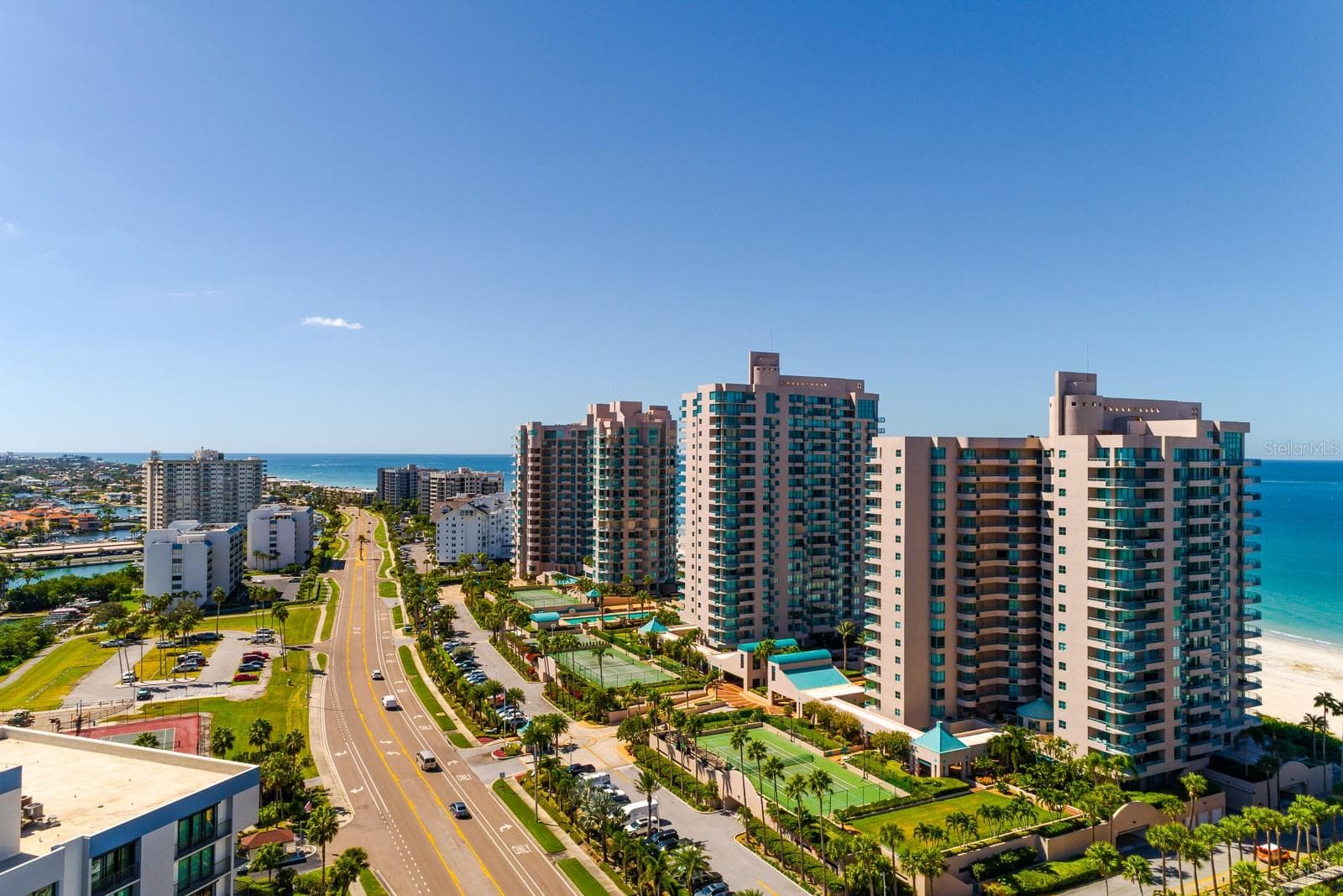Aerial View - 1560 GULF BLVD #1507, CLEARWATER BEACH