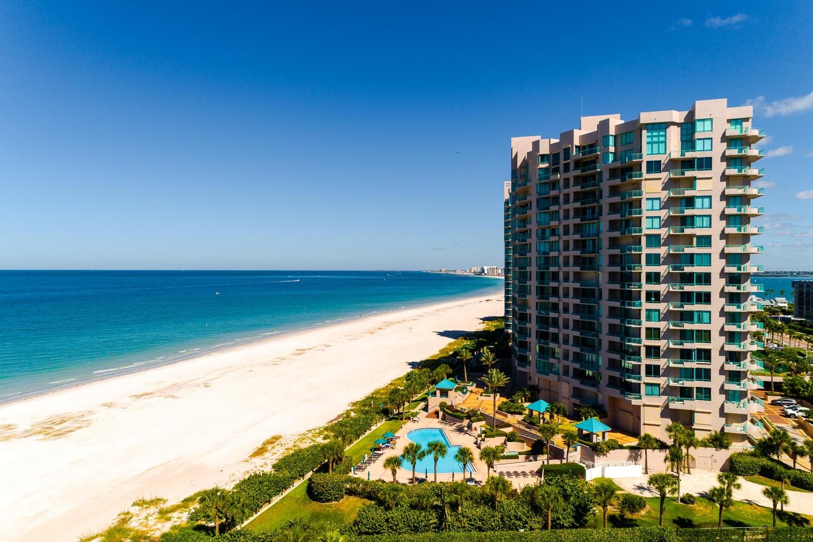 Aerial View - 1560 GULF BLVD #1507, CLEARWATER BEACH
