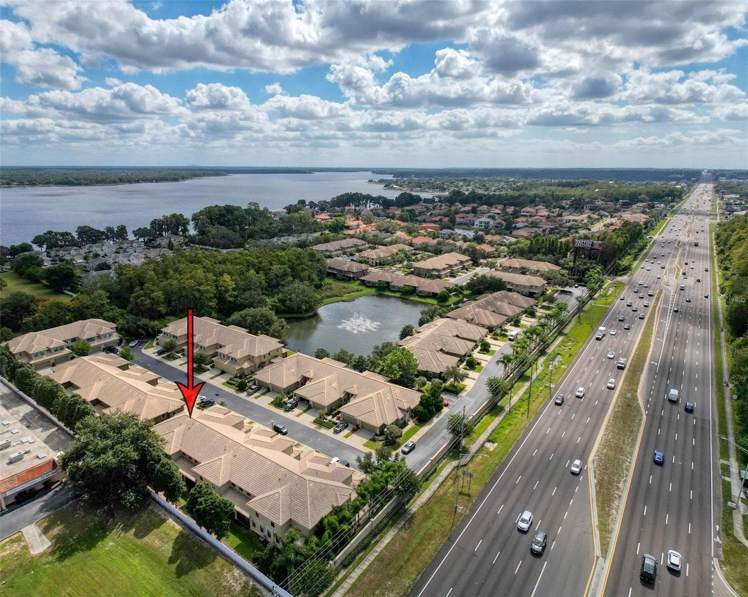 Aerial view - 2539 SILVERBACK CT, PALM HARBOR
