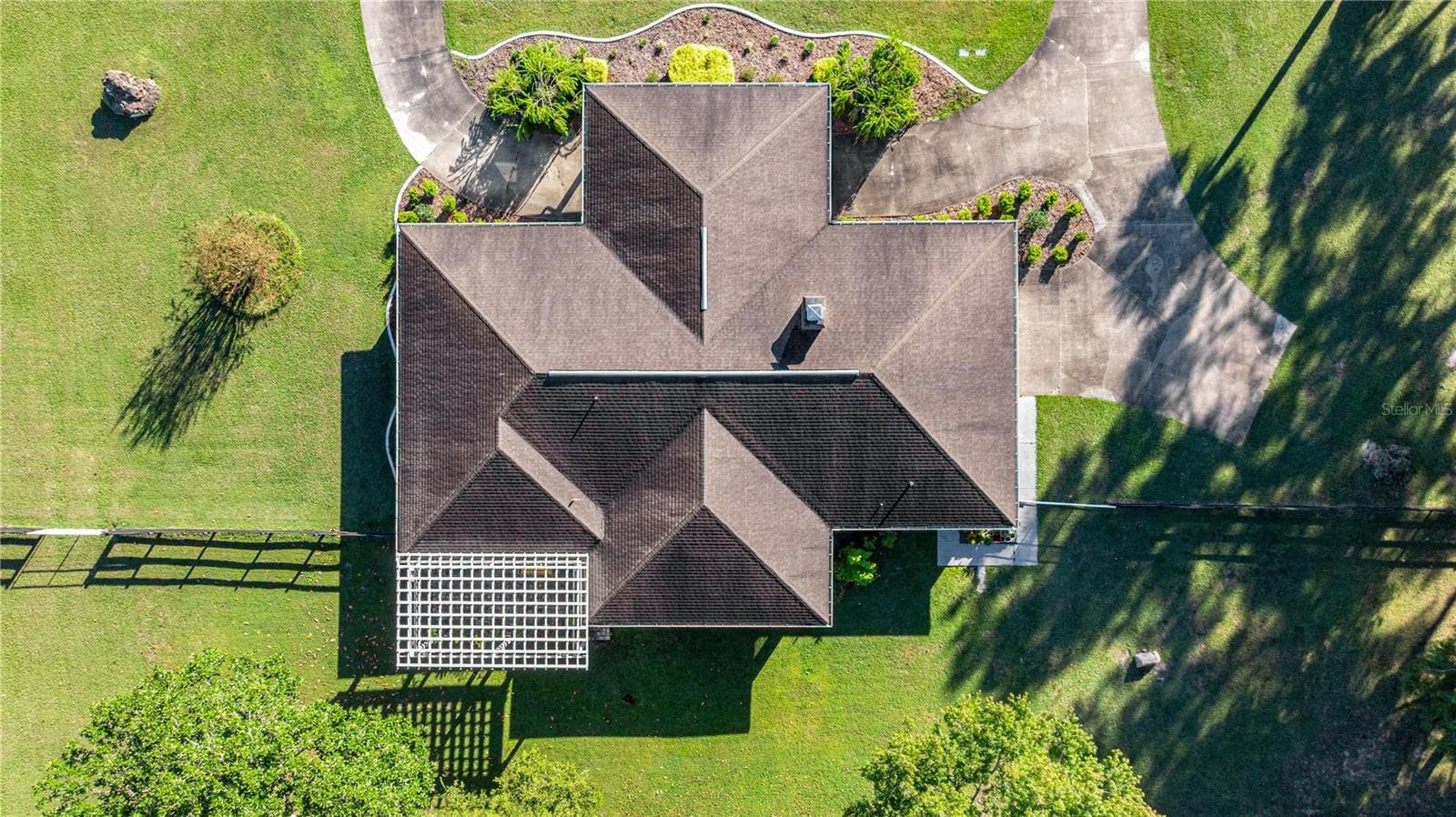 AERIAL VIEW OF THE HOUSE - 9812 SW 74TH AVE, OCALA