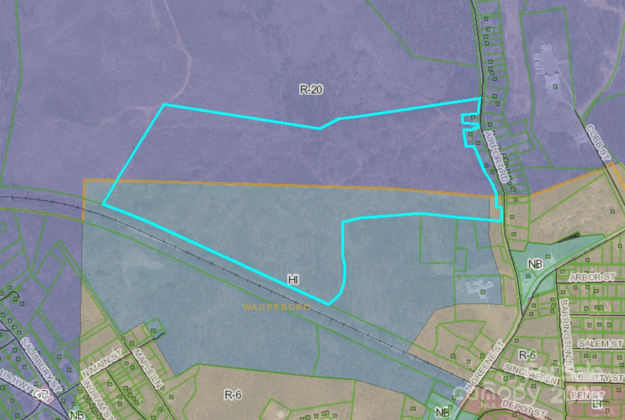 Zoning Map - 0 Airport Road, Wadesboro