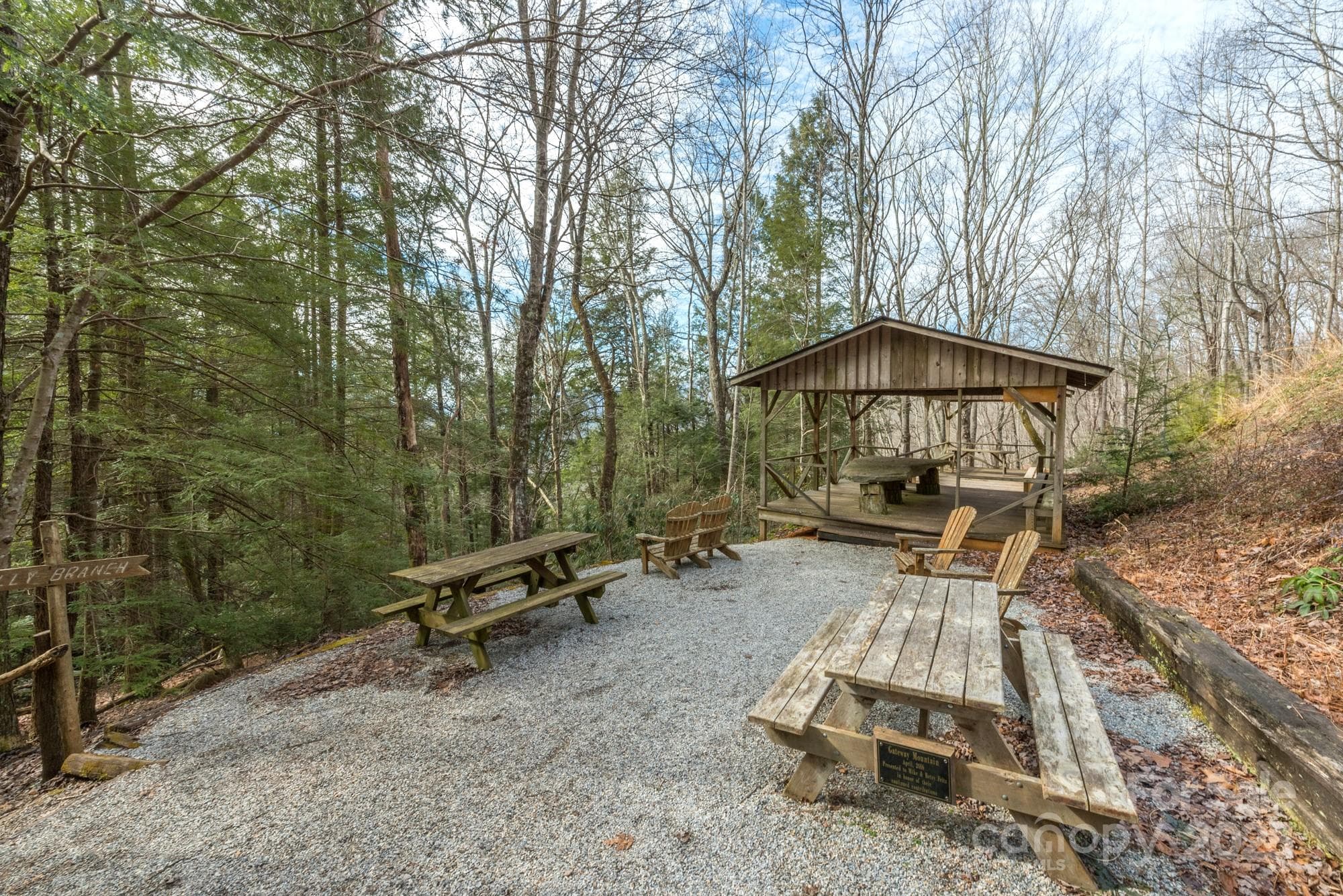 Waterfall Park picnic shed - Old Fort