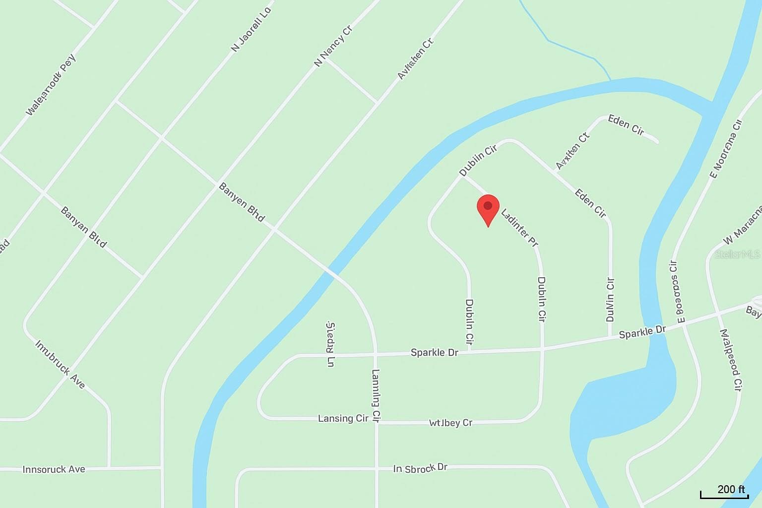 Approximate lot location – map view - 216 LEINSTER PL, LABELLE