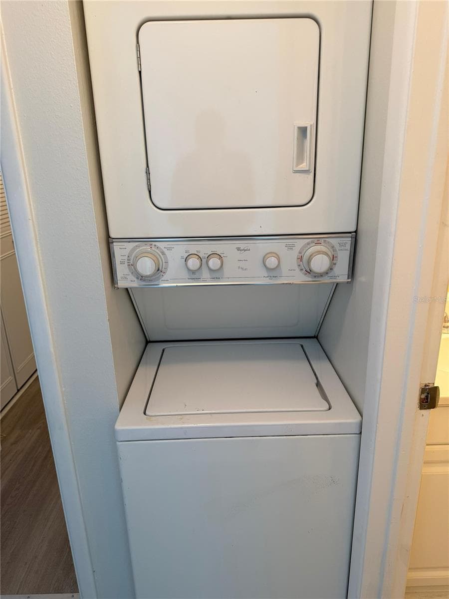 Stack washer and dryer! - 2207 BELLEAIR RD #B22, CLEARWATER