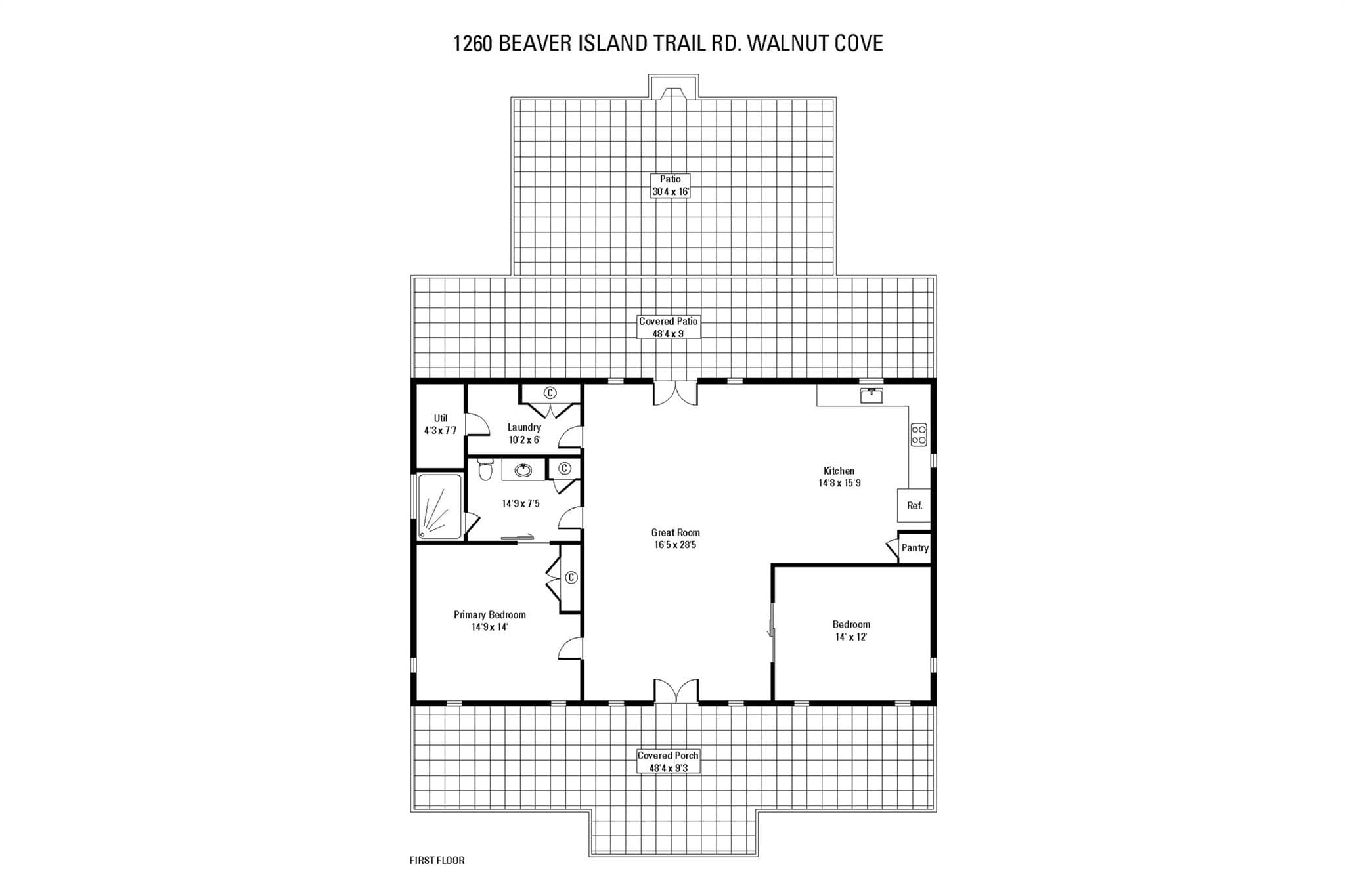 1255 Beaver Island Trail guest house floor plans - 1260 Beaver Island Trail Road, Walnut Cove