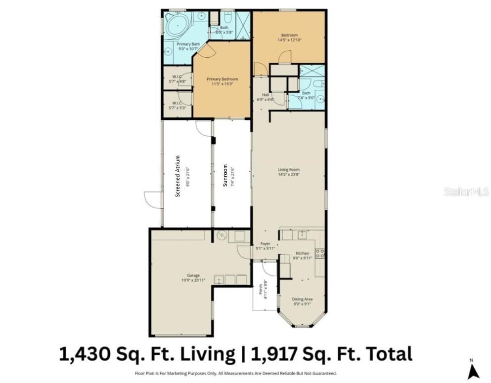 Floor Plan... 2BD/2BA - 6301 W GLYNBORNE LOOP, CRYSTAL RIVER