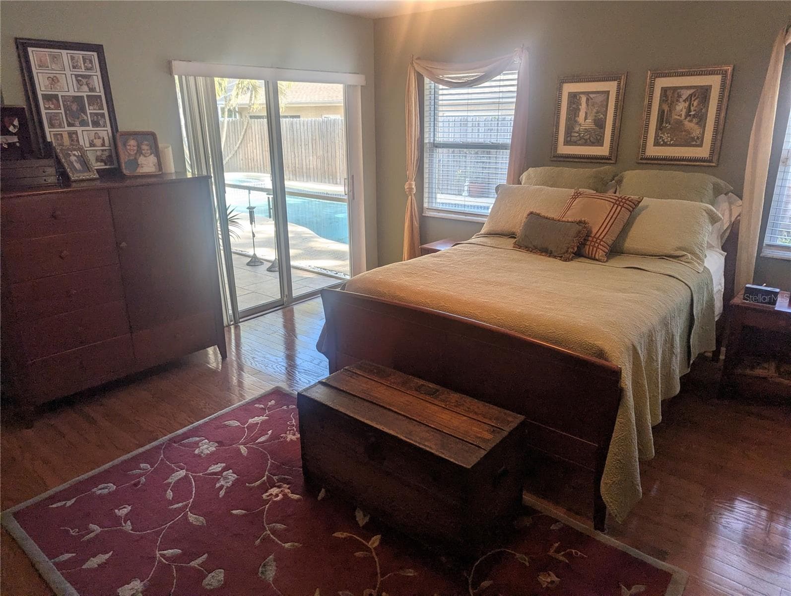 Master Bedroom sliding doors to Patio - 5710 S BERNIE ST, TAMPA