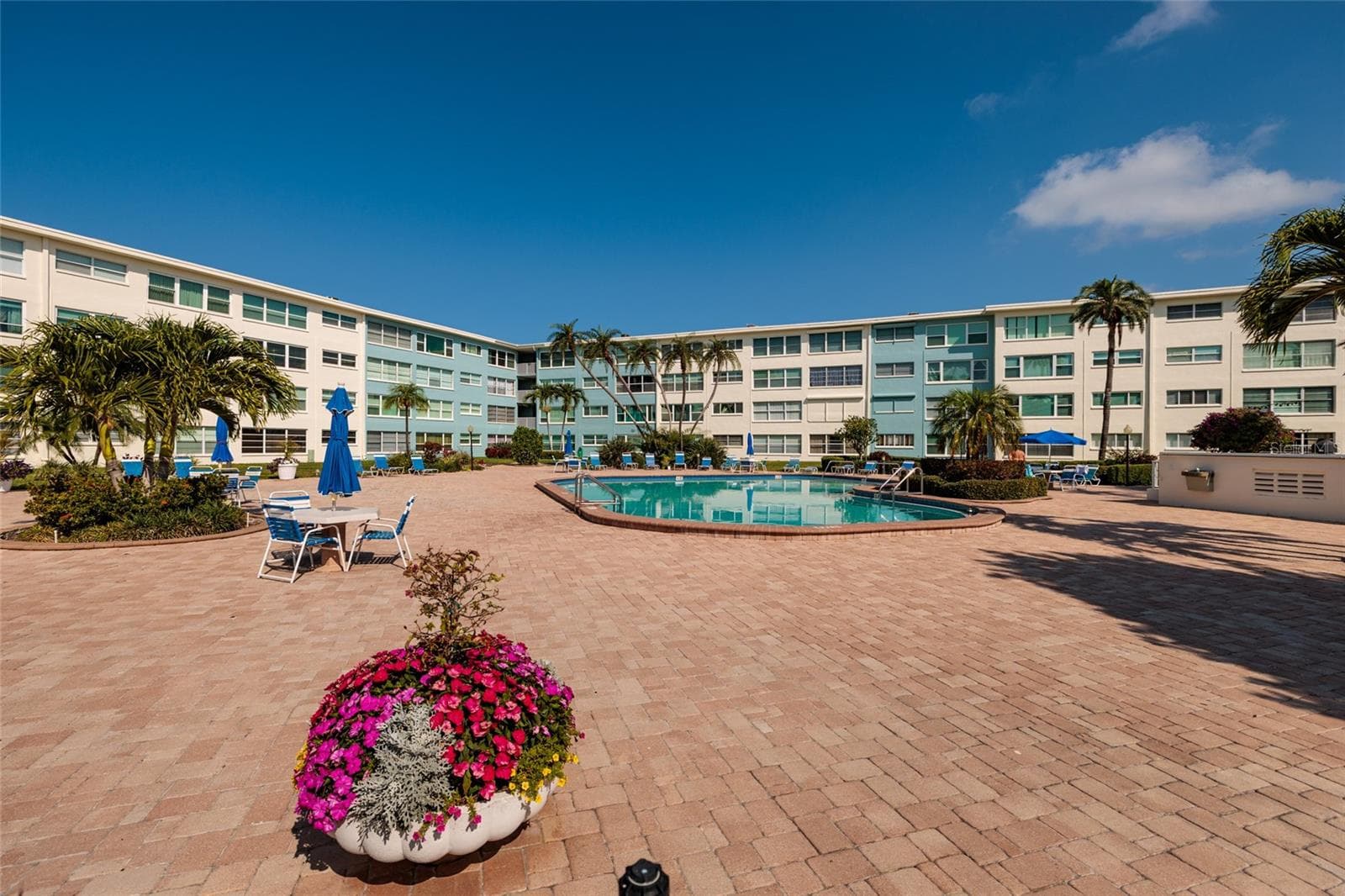 North pool (heated) w/large sun deck. - 6000 2ND ST E #6, ST PETE BEACH