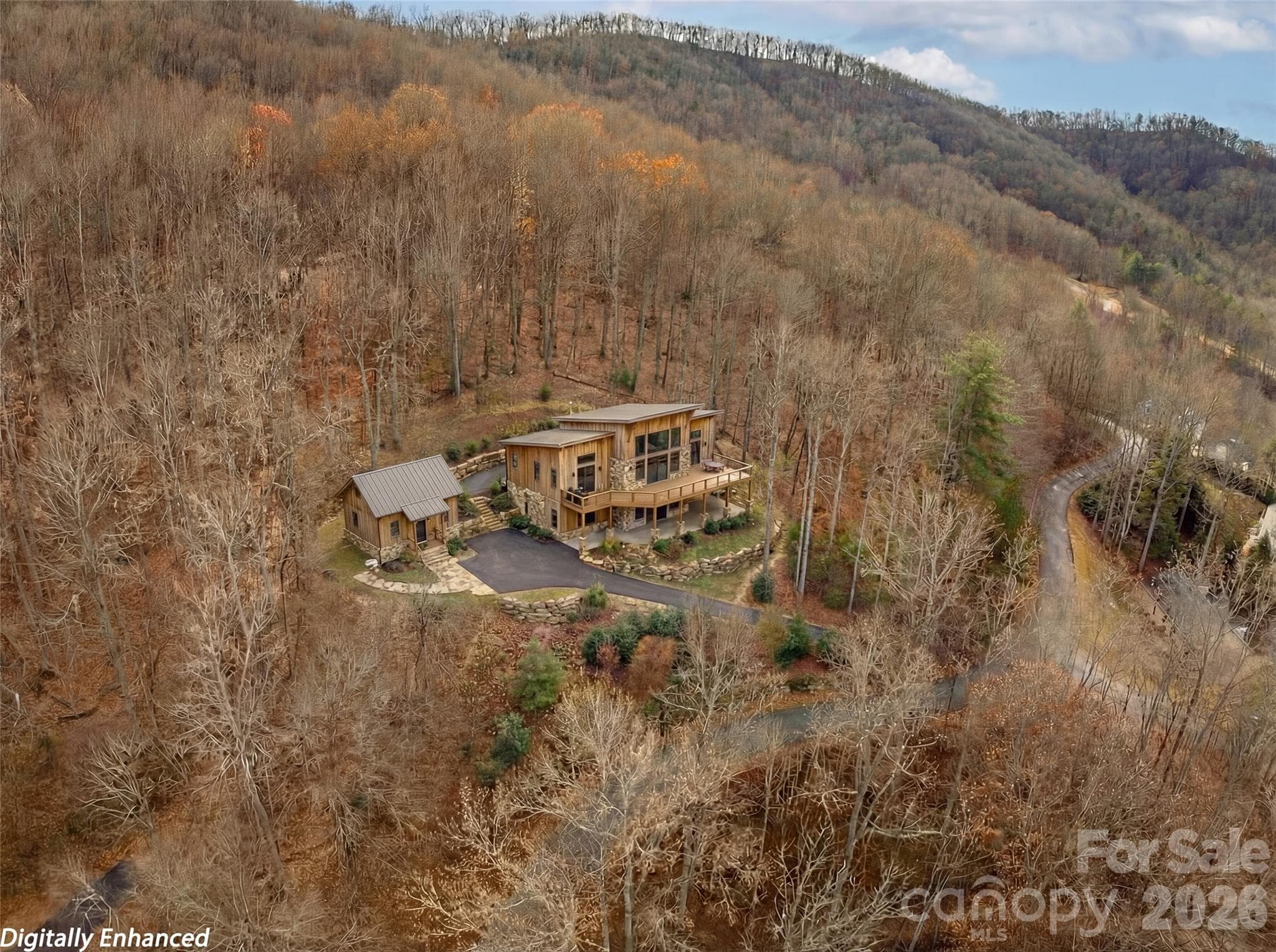 Enhanced digitally with potential home sited. - 75 S Lindon Cove Road, Candler