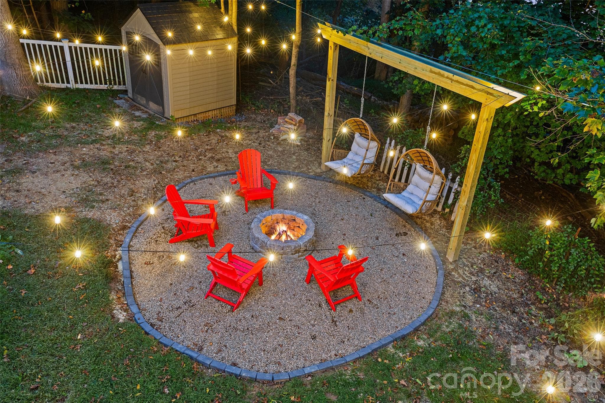 Fire Pit area - 28 Grove Garden Avenue, Candler