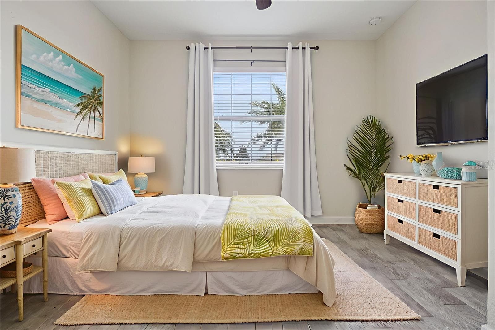 Virtually staged guest bedroom - 3464 EMBERS LN, CLERMONT
