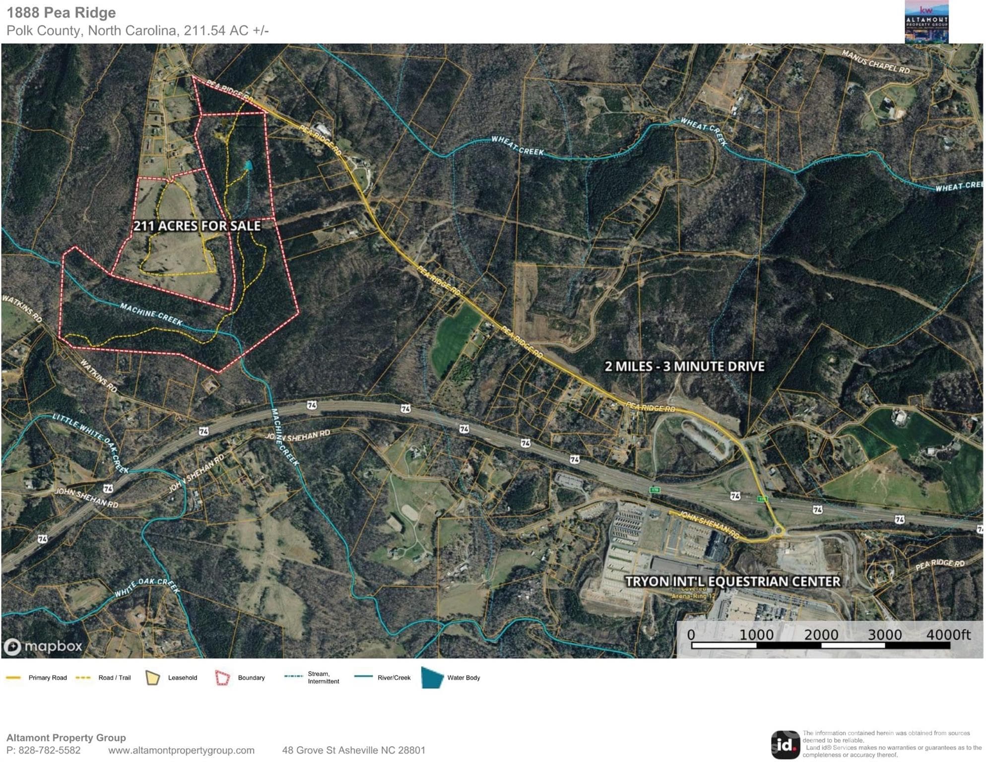 Area Map - Mill Spring