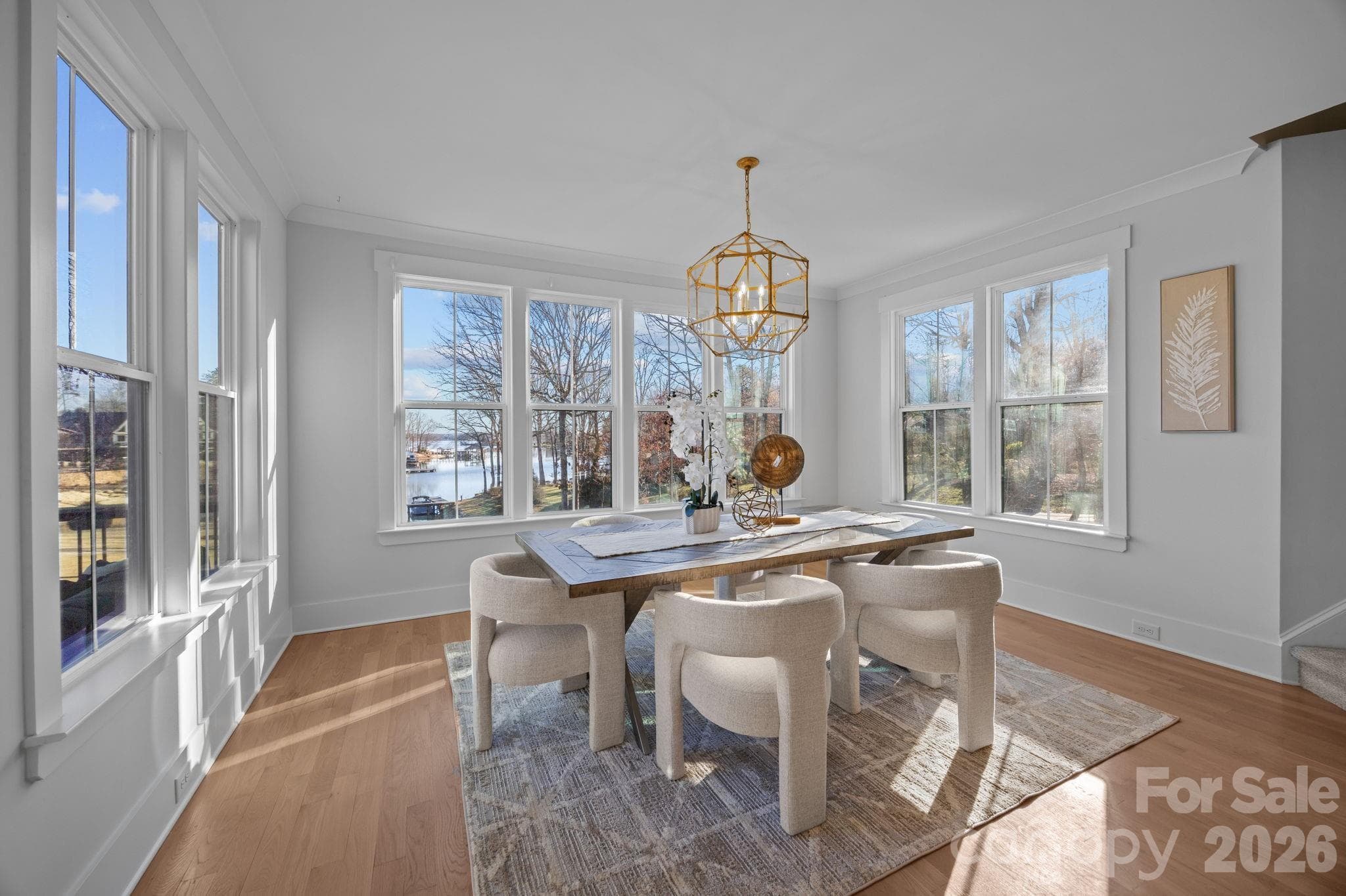 Natural light filled dining area with a VIEW! - 5020 Slanting Bridge Road, Sherrills Ford