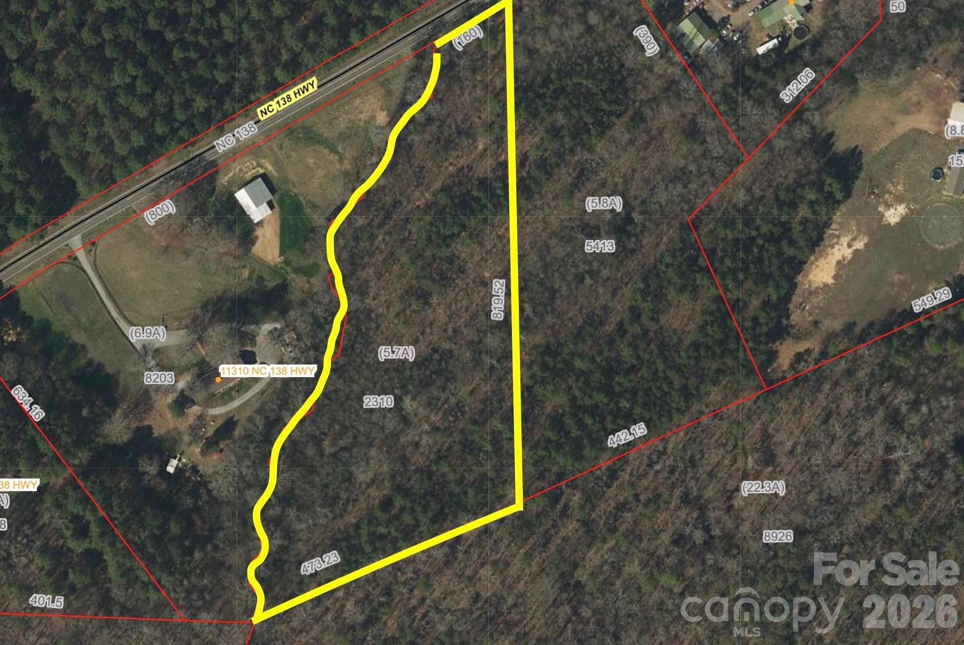 GIS Map - 000 Vacant NC 138 Highway, Norwood