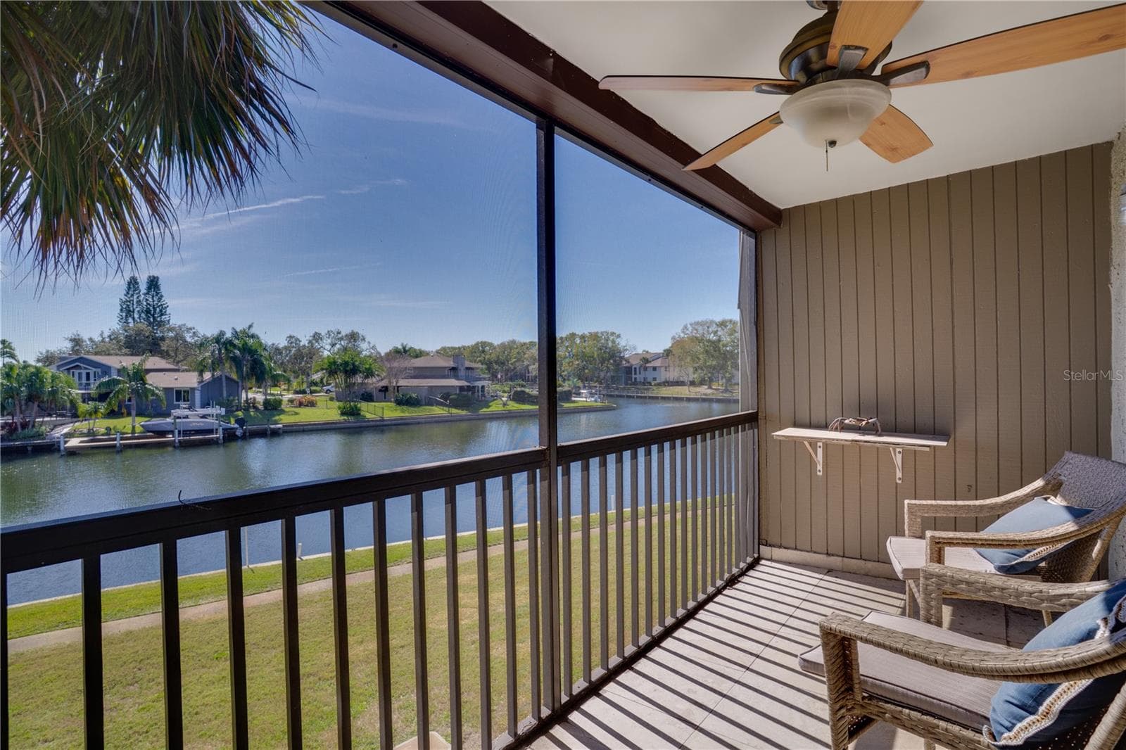 Balcony off the Great room overlooking the Bay - 6315 NEWTOWN CIR #15B3, TAMPA