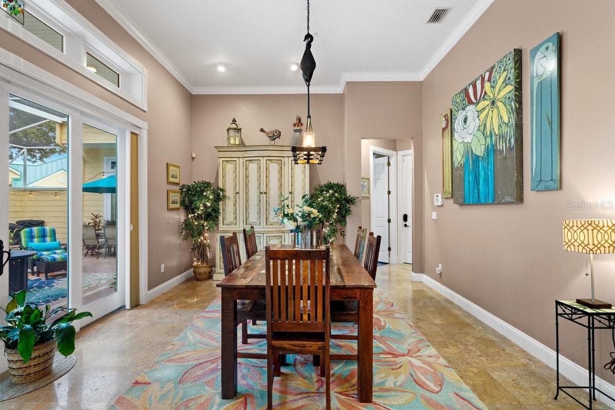 Dining Room - 4606 OAK HAMMOCK CT #4606, PONCE INLET