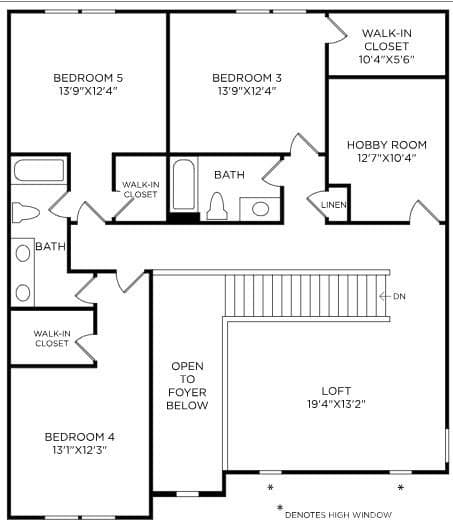 Second floor - 1007 Kendall Drive, Wesley Chapel