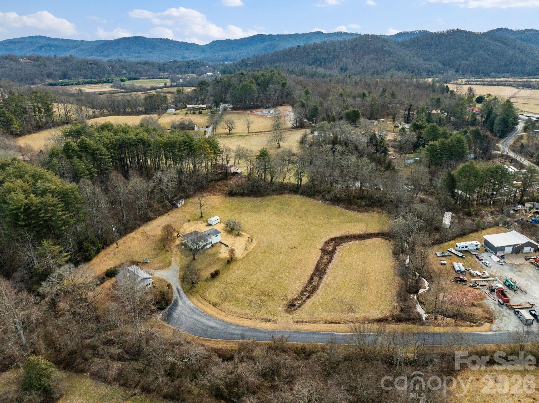 146 and 148 Monteith Road - Aerial - Brevard