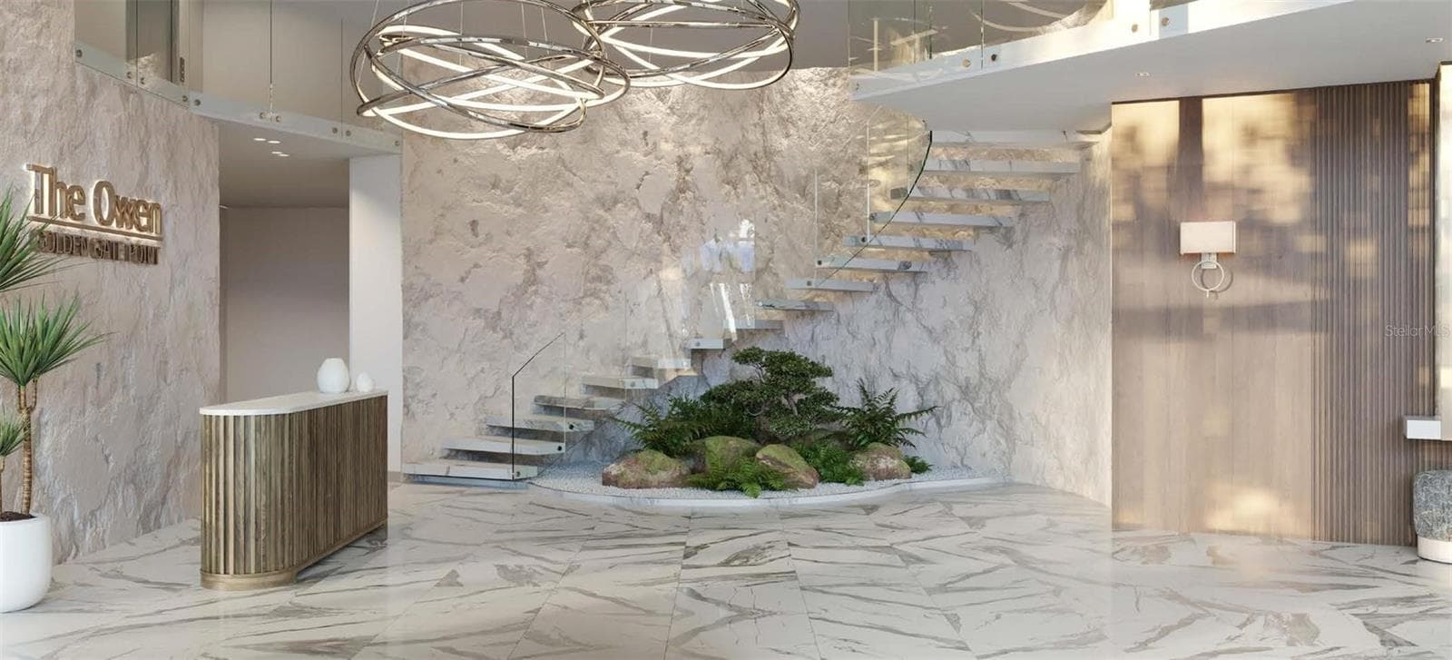 Artist Rendering Lobby - 325 GOLDEN GATE PT #1002, SARASOTA