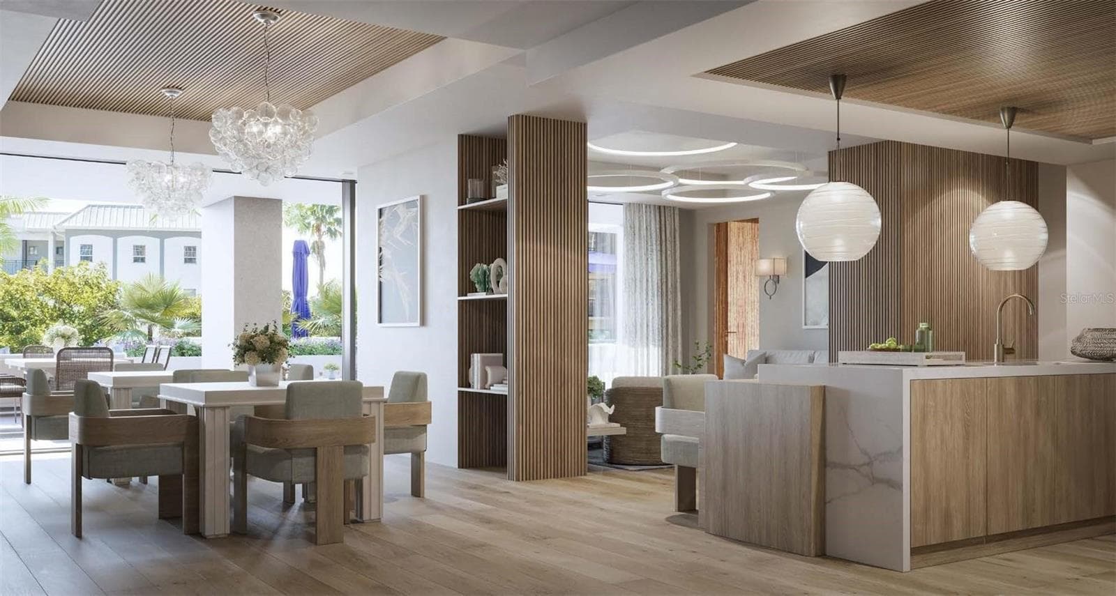 Artist Rendering Social Lounge - 325 GOLDEN GATE PT #1002, SARASOTA