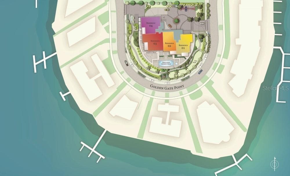 Site Map - 325 GOLDEN GATE PT #1002, SARASOTA