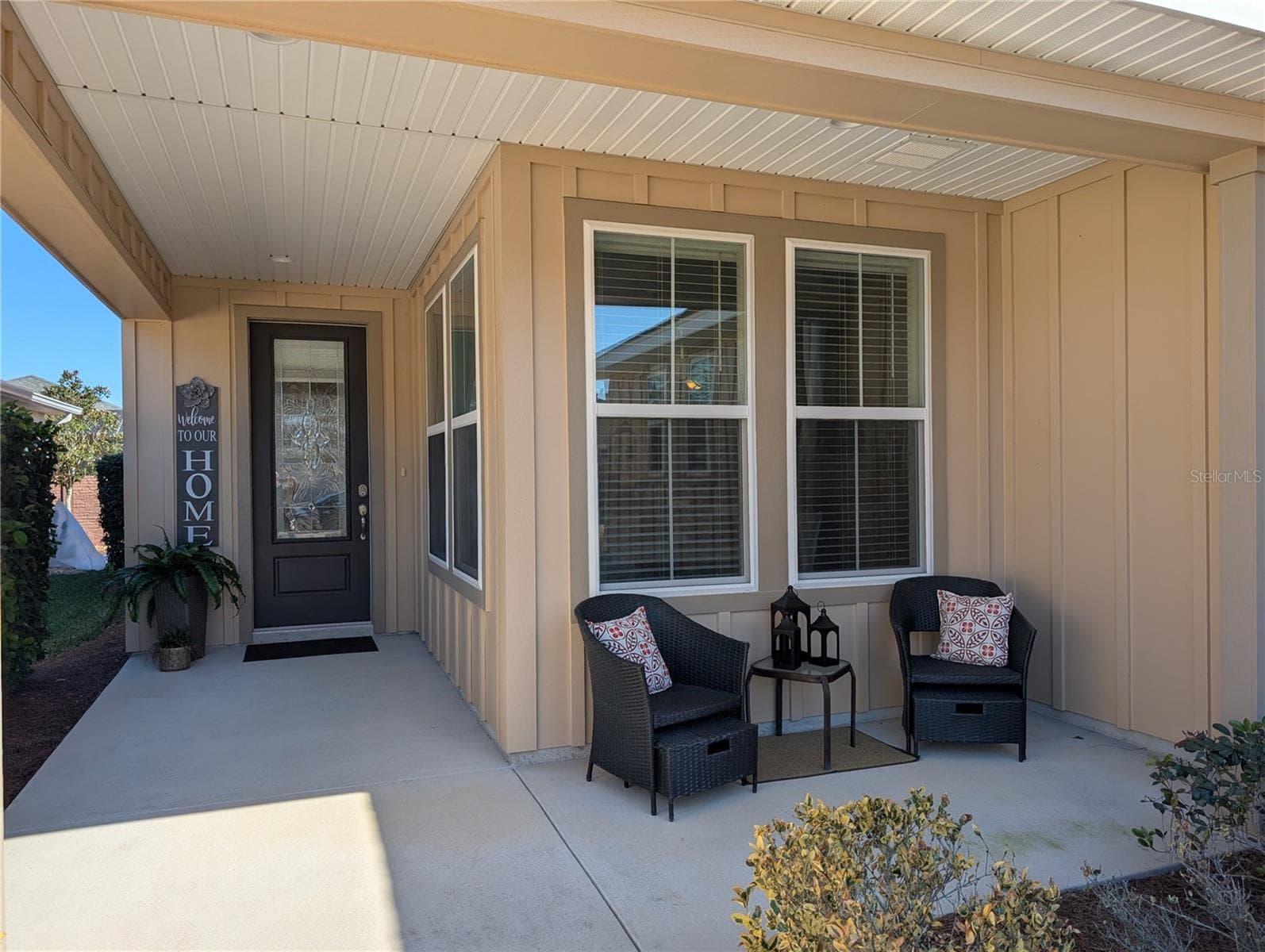 Front Entrance with a beautiful front door - 4341 NW 57TH AVE, OCALA