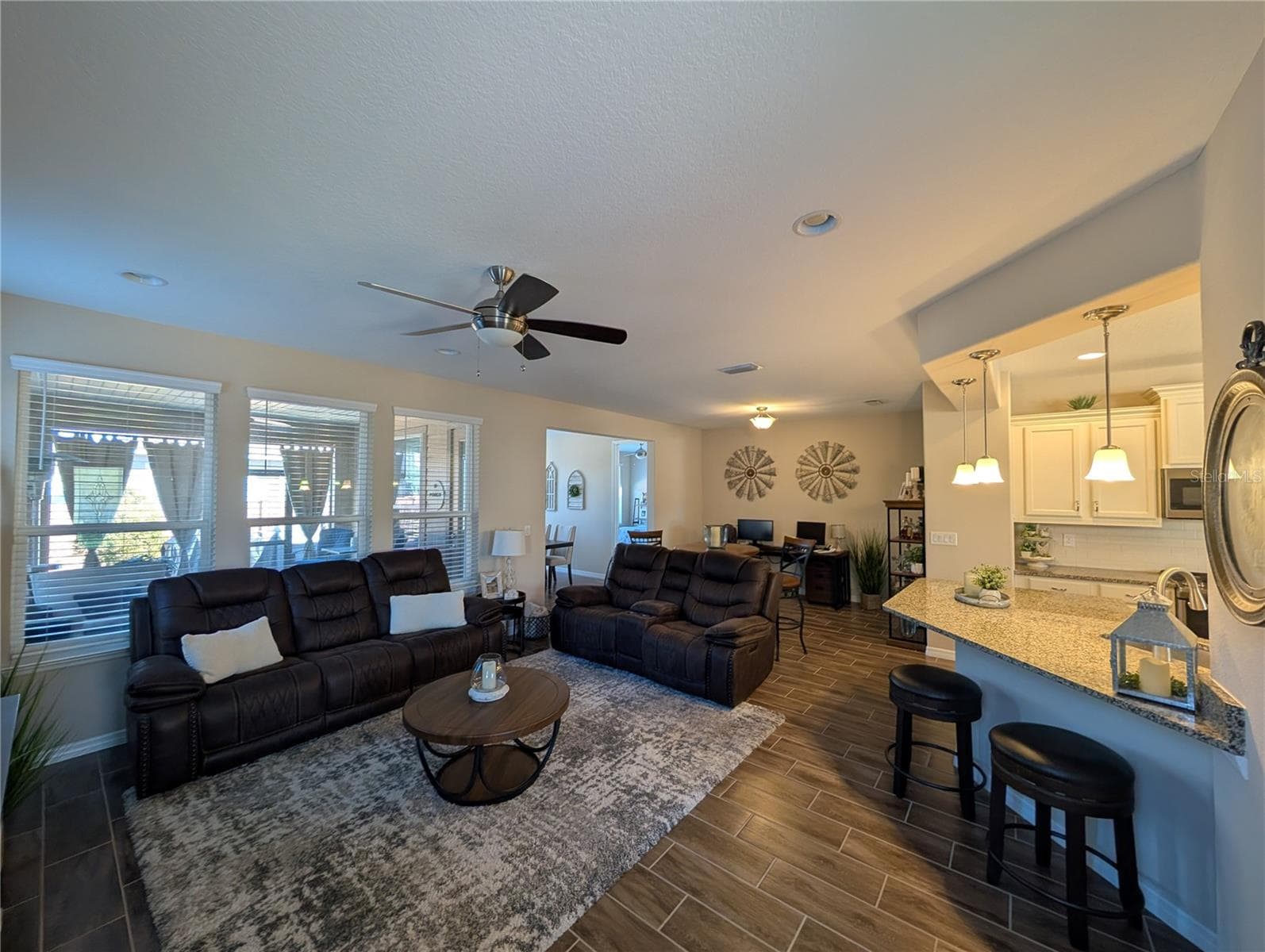 Family Room Kitchen to right and Dining room to left - 4341 NW 57TH AVE, OCALA