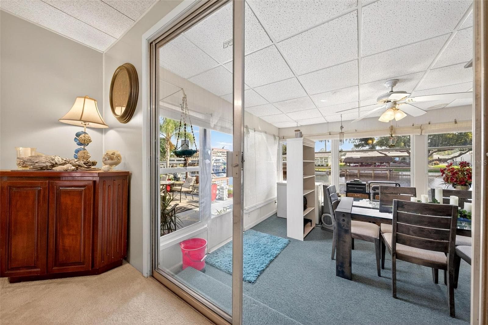 Sliding door to Florida room - 1018 SOUTHLAND DR, TAVARES