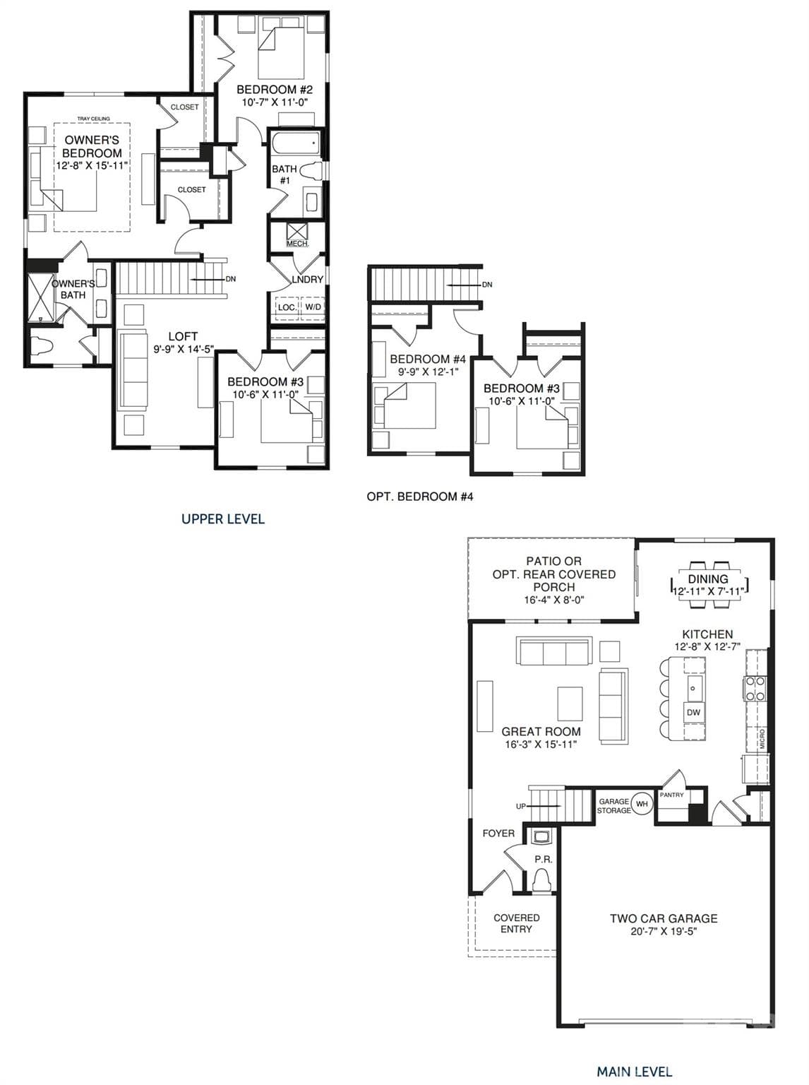 Barron Floor Plan - 4024 Kelton Way, Charlotte