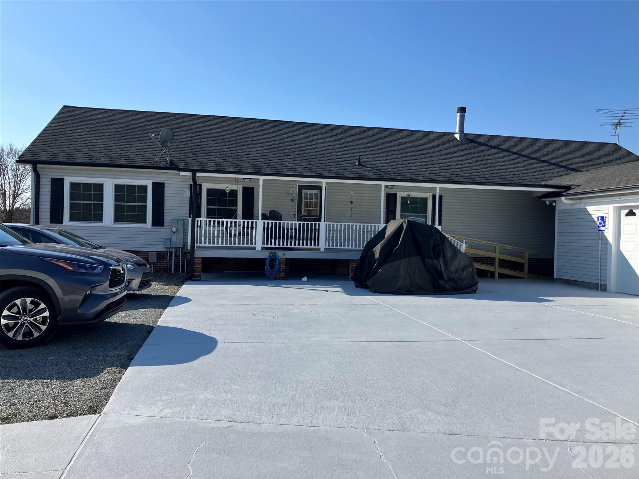 Back of the house - 13215 Pine Bluff Road, Midland