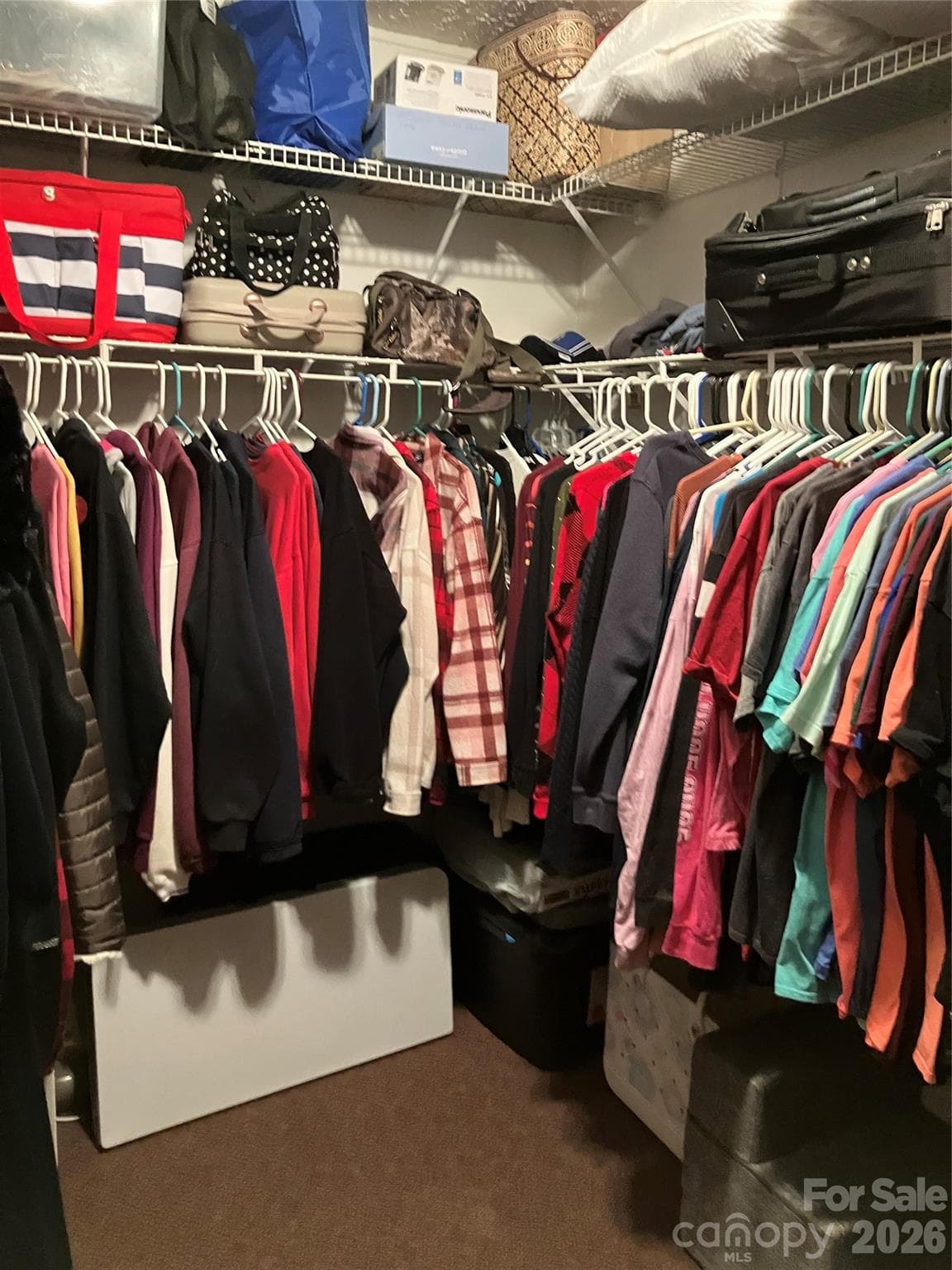 Primary walk-in closet - 13215 Pine Bluff Road, Midland