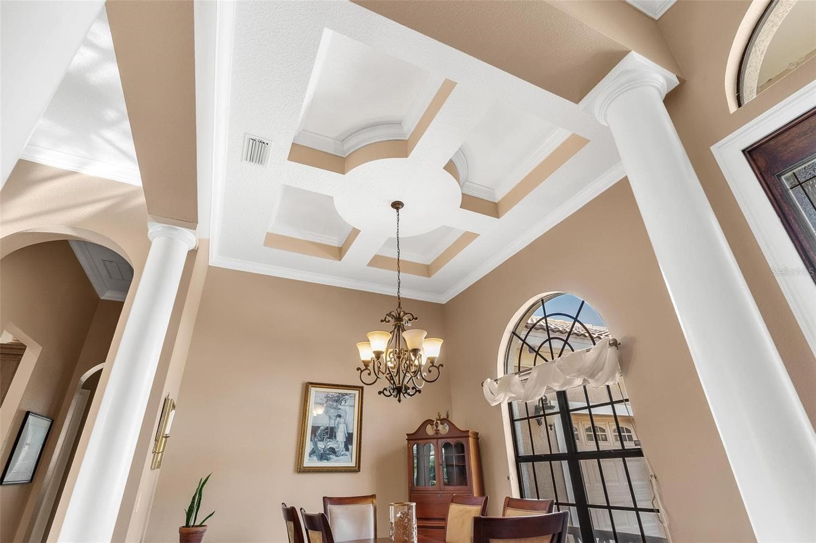 Custom Ceiling in Formal Dining area...Stunning! - 26309 SAN GABRIEL, HOWEY IN THE HILLS