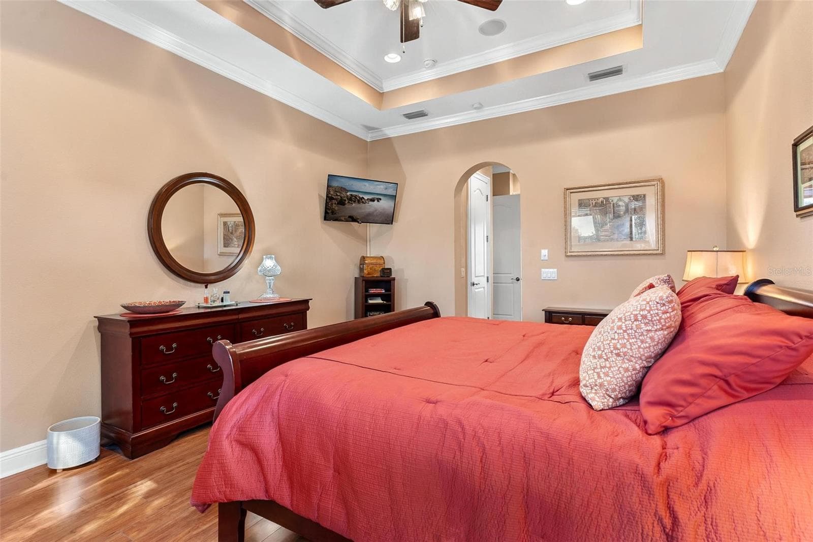 Primary Suite features wood look laminate flooring... - 26309 SAN GABRIEL, HOWEY IN THE HILLS