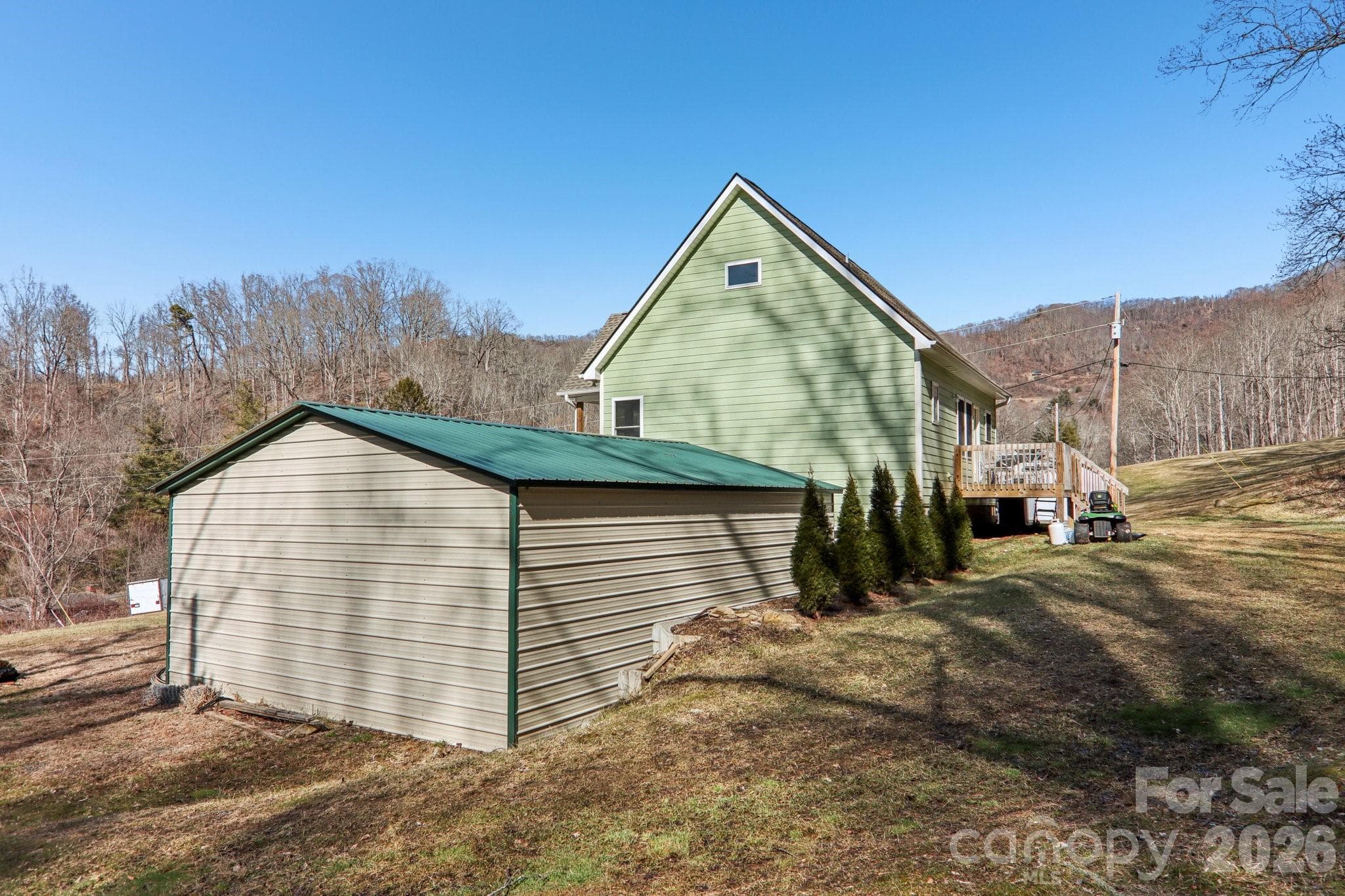 Back view of home - 530 Wilson Cove Road, Canton