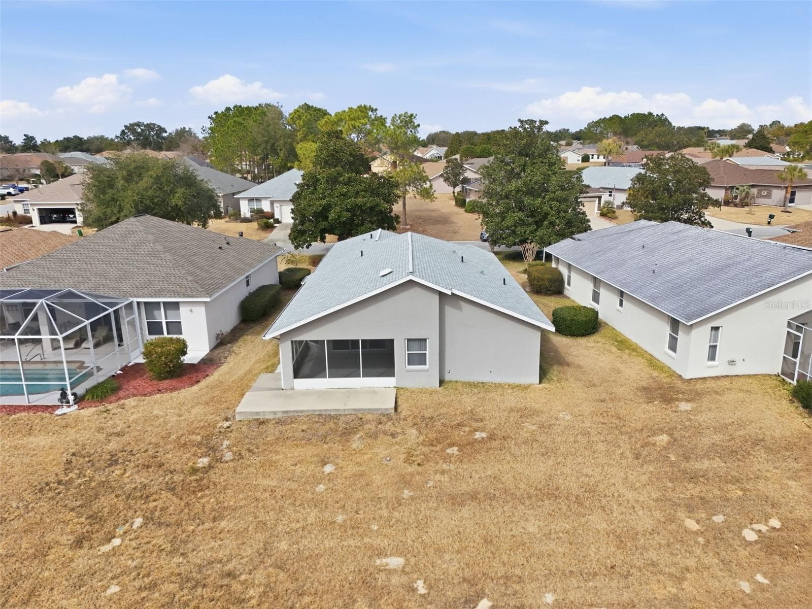 Back yard view - 2311 N ANDREA PT, LECANTO