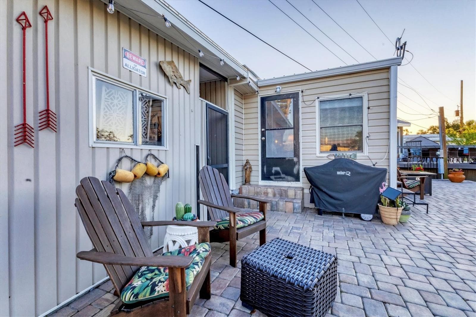 aver patio with a view of Gamble Lake - 3912 14TH ST E, ELLENTON