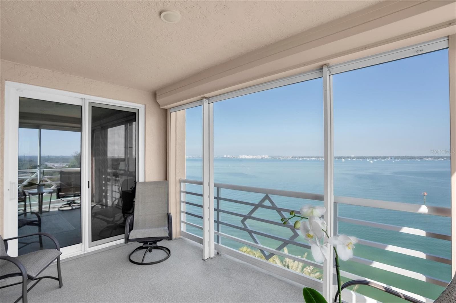 Balcony with water view - 4993 BACOPA LN S #705, ST PETERSBURG