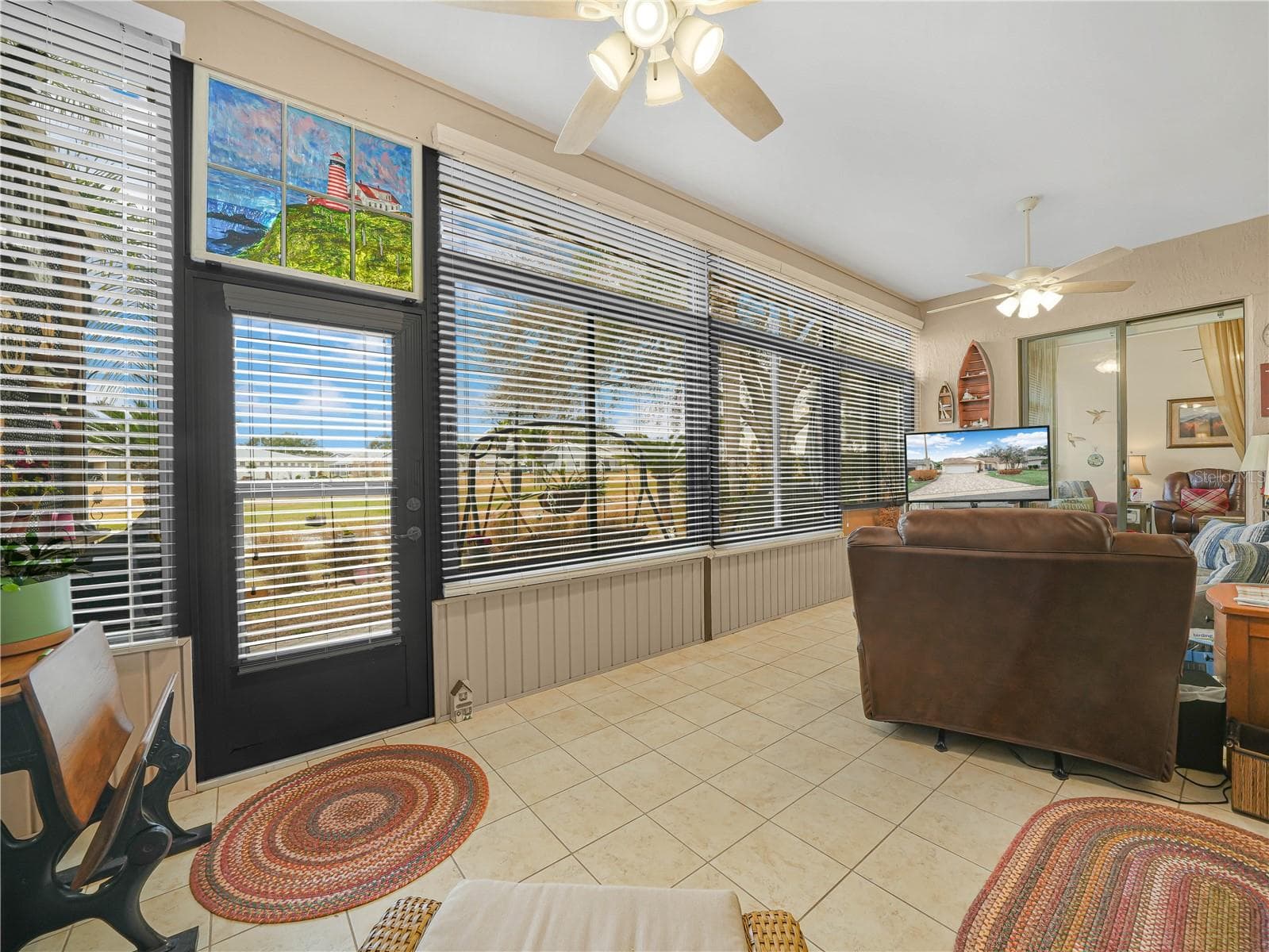 Florida Room that overlooks Golf Course - 5888 SANDPIPERS DR, LAKELAND