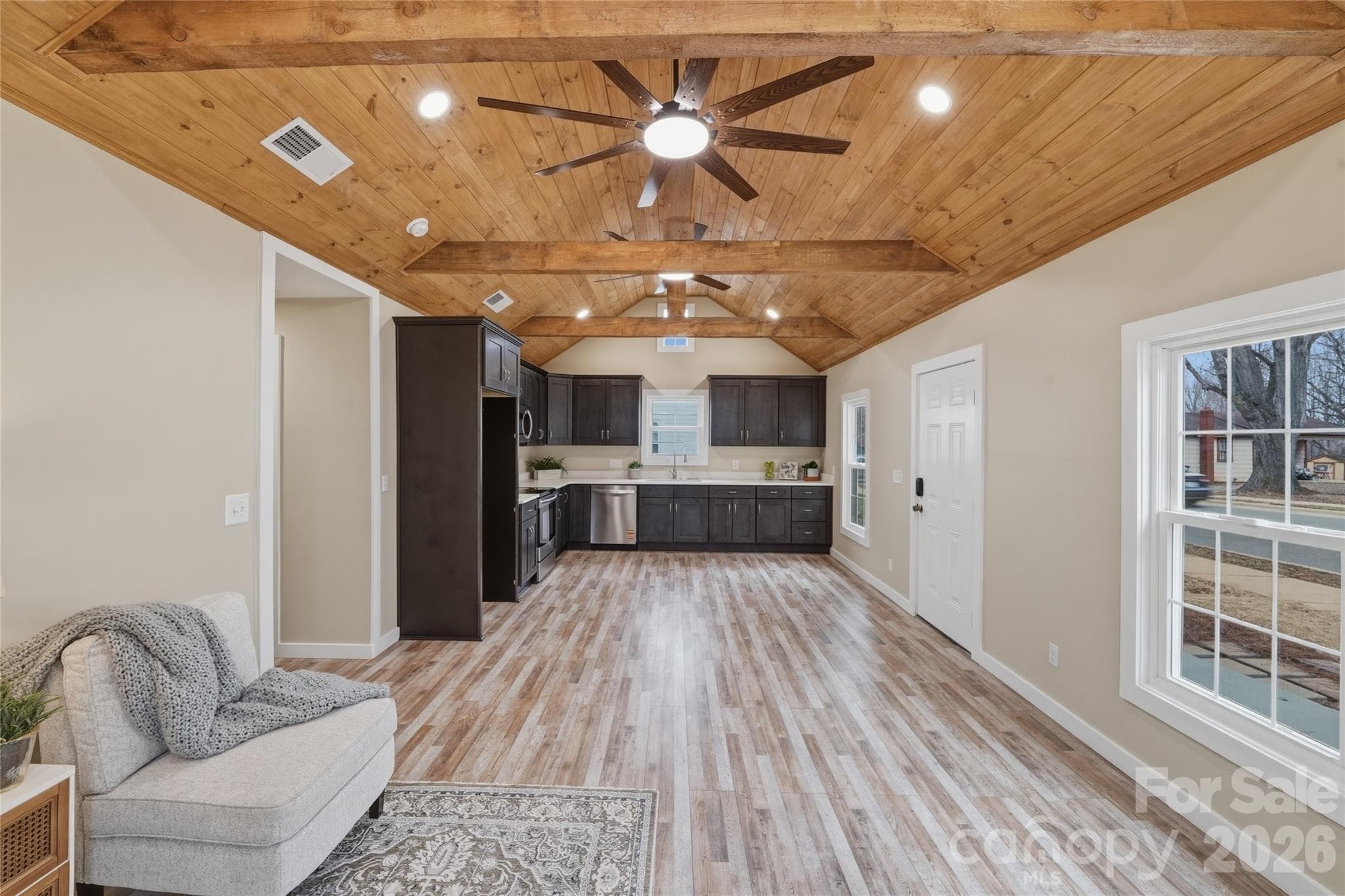 Cathedral ceilings covered in shiplap - Mooresville