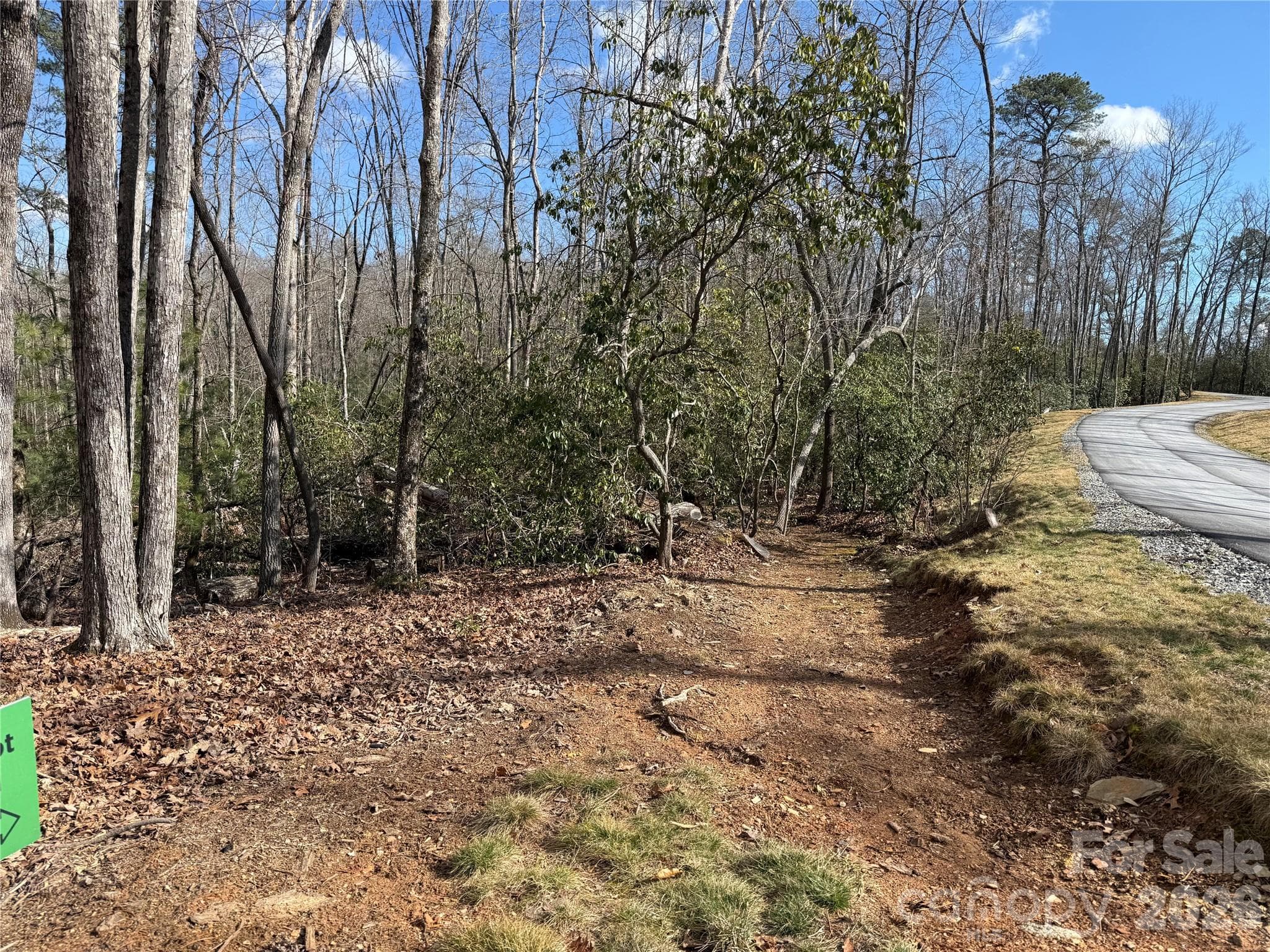 Trail entrance - Tract 1 Turtle Ridge Trail, Mills River