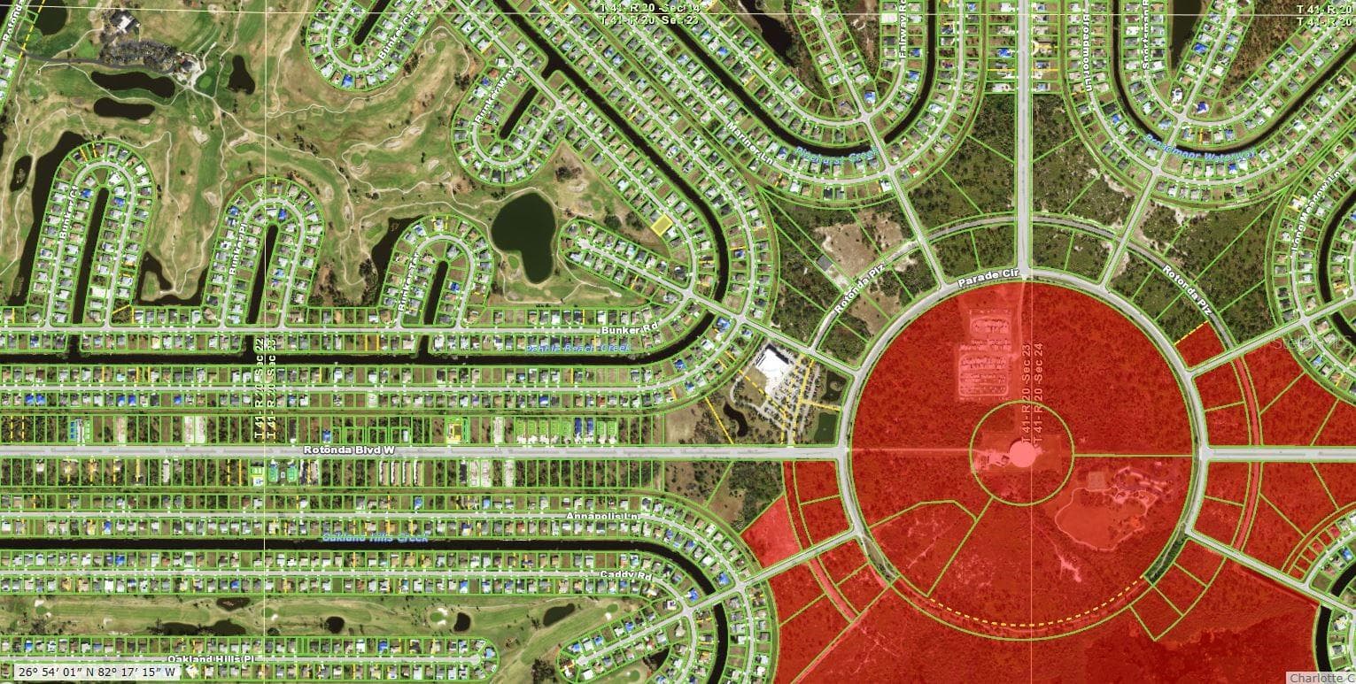 Scrub jay boundary - 152 BUNKER RD, ROTONDA WEST