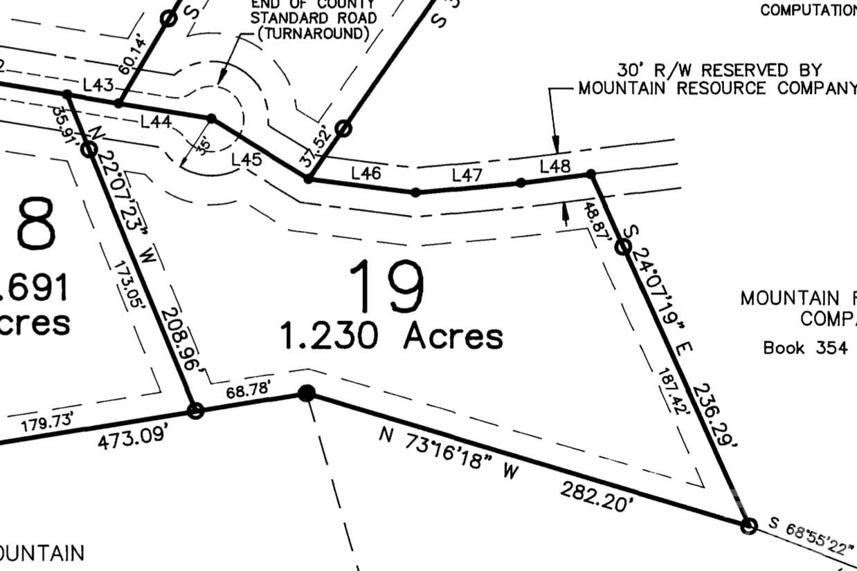 Plat of Property - Lenoir