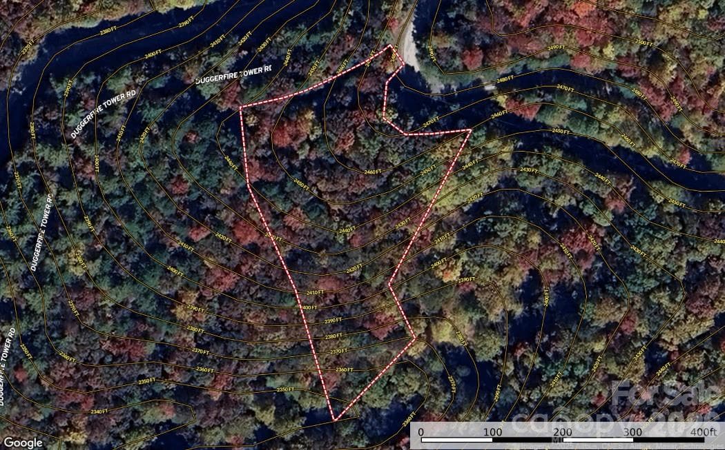 Aerial with Topo Map - Lenoir