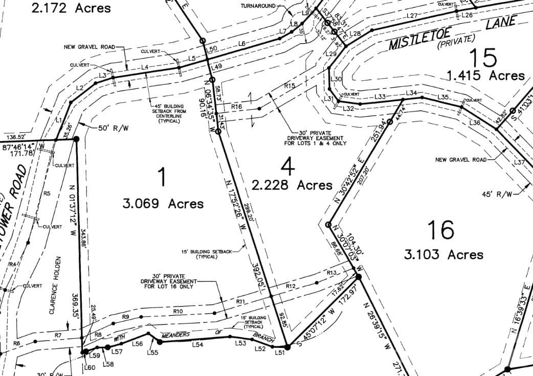Plat of Property - Lenoir