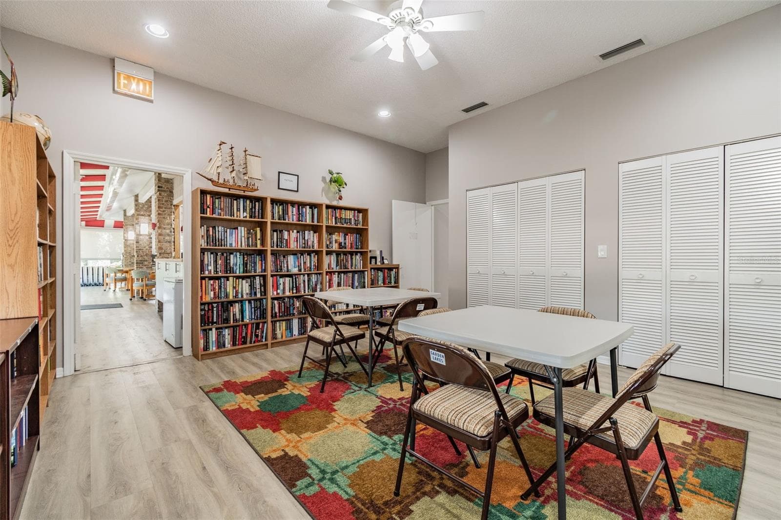 Another view of the library. - 5611 GARDEN LAKES DR, BRADENTON