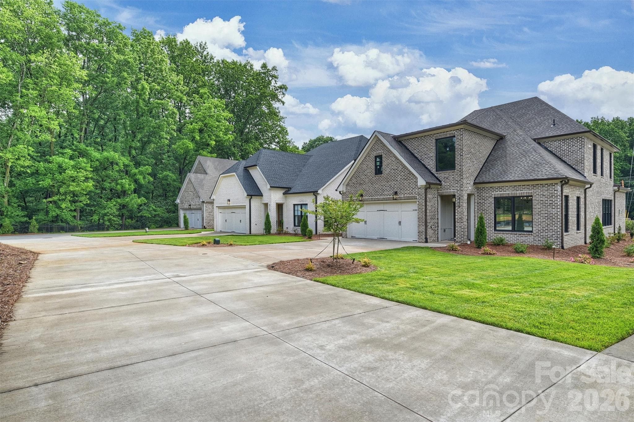 Private drive to these three homes - 8163 Fairview Road, Charlotte